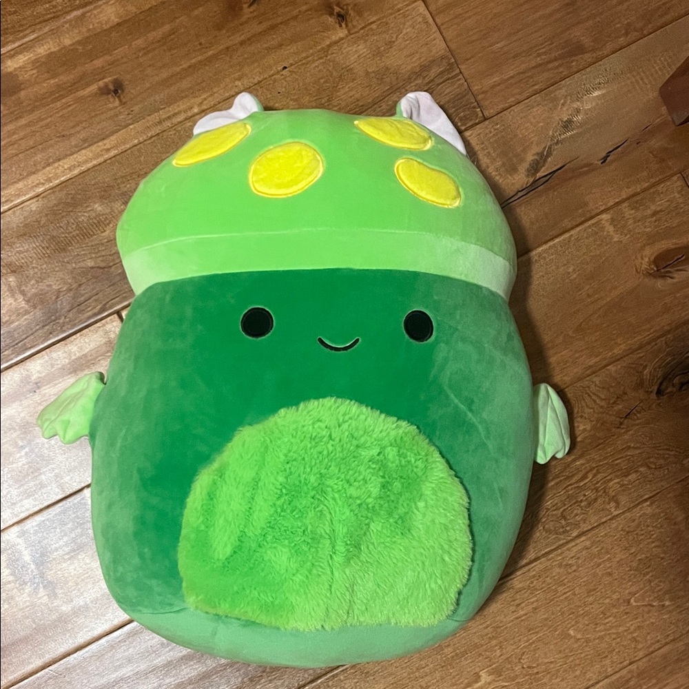 Squishmallows Earling Green & Yellow Mushroom Plush